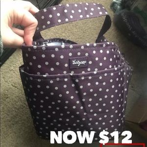 Creative Caddy in Vintage Plum Dot
